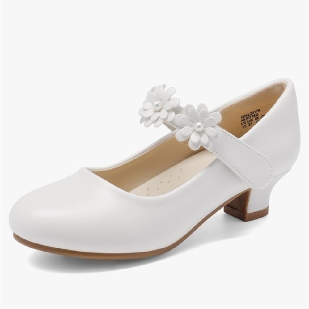 DREAM PAIRS Girls Mary Jane Dress Shoes Pumps Low Heels size 13 kids